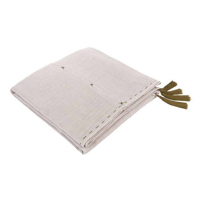 Double Lined Organic Cotton Tablecloth | Powder S018