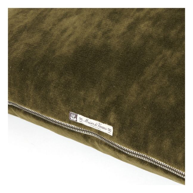 Vice Versa Vintage Velvet Cushion | Khaki