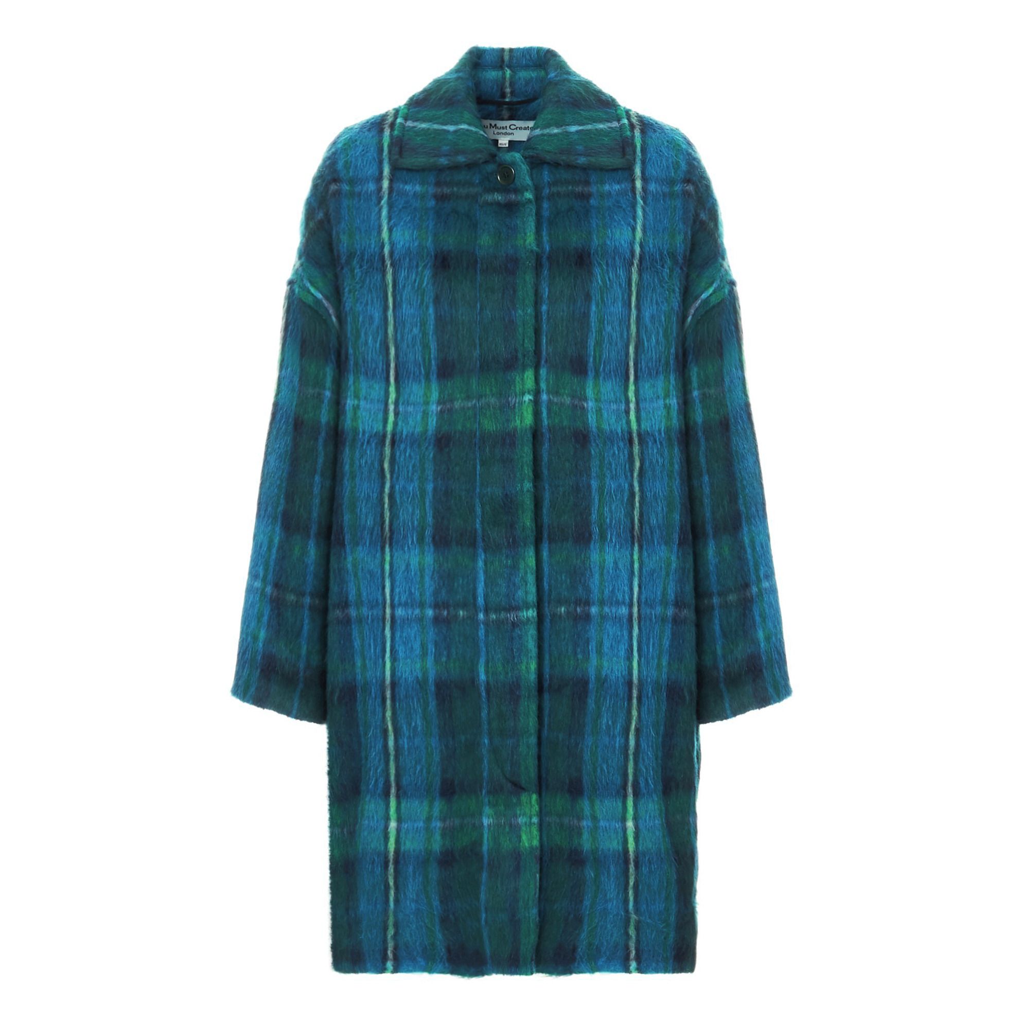 Mohair Coat Blue YMC Fashion Adult