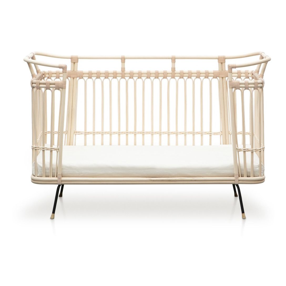 Paul Handmade Rattan Crib 70x130 cm Natural Bermbach Handcrafted