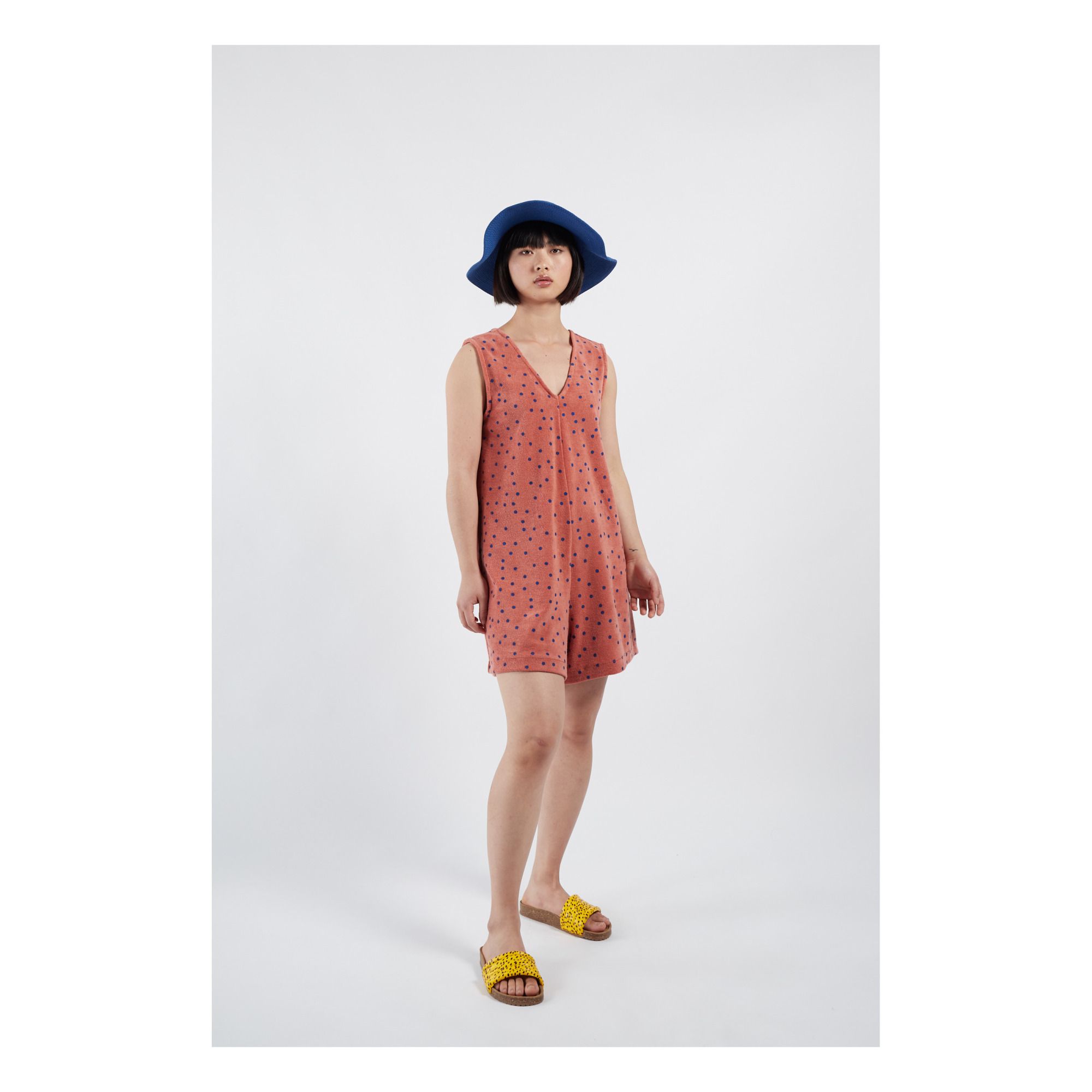 Jumpsuit kurz Frottee Damenkollektion Terracotta Bobo Choses