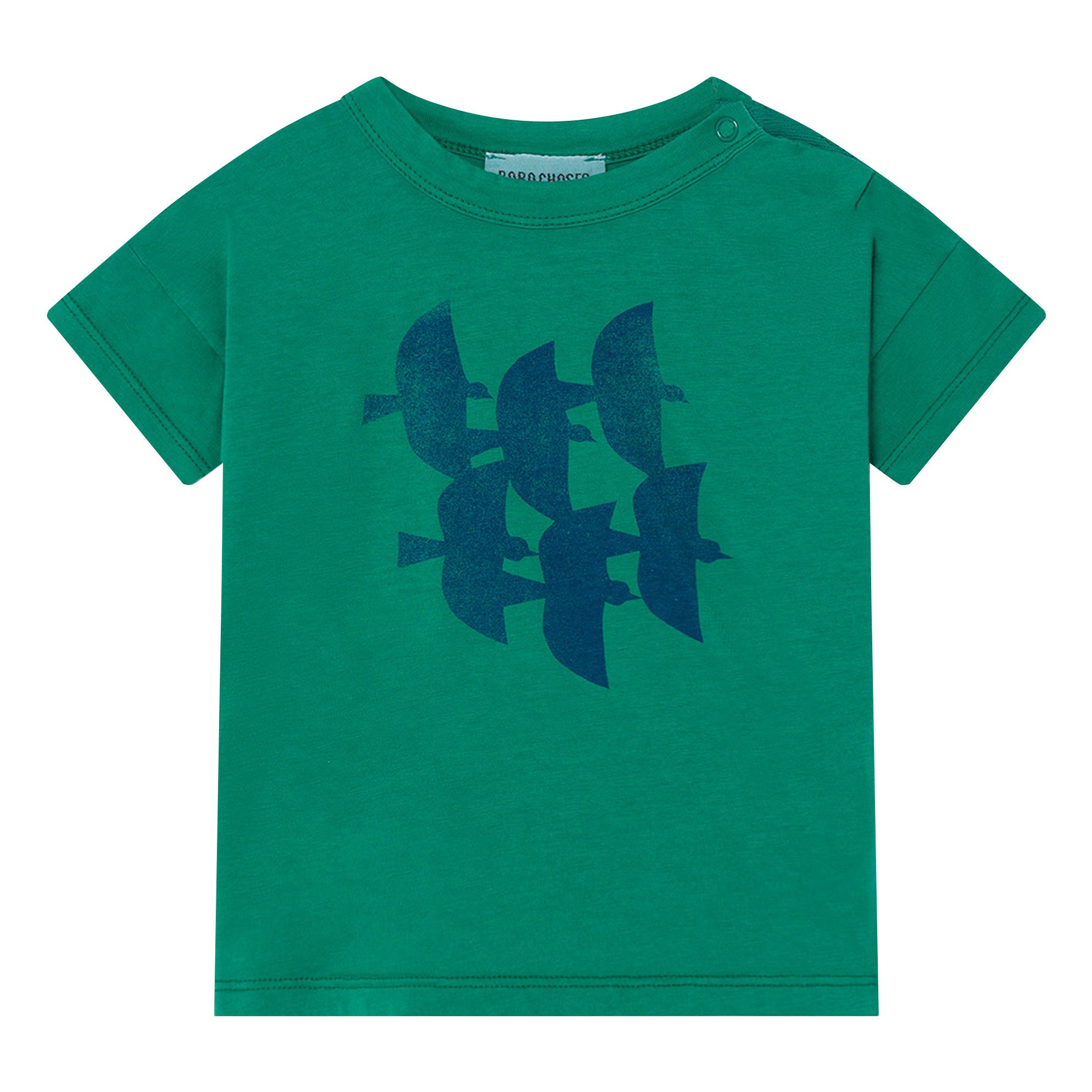 Bobo Choses - T-Shirt Oiseaux Coton Bio - Fille - Vert émeraude
