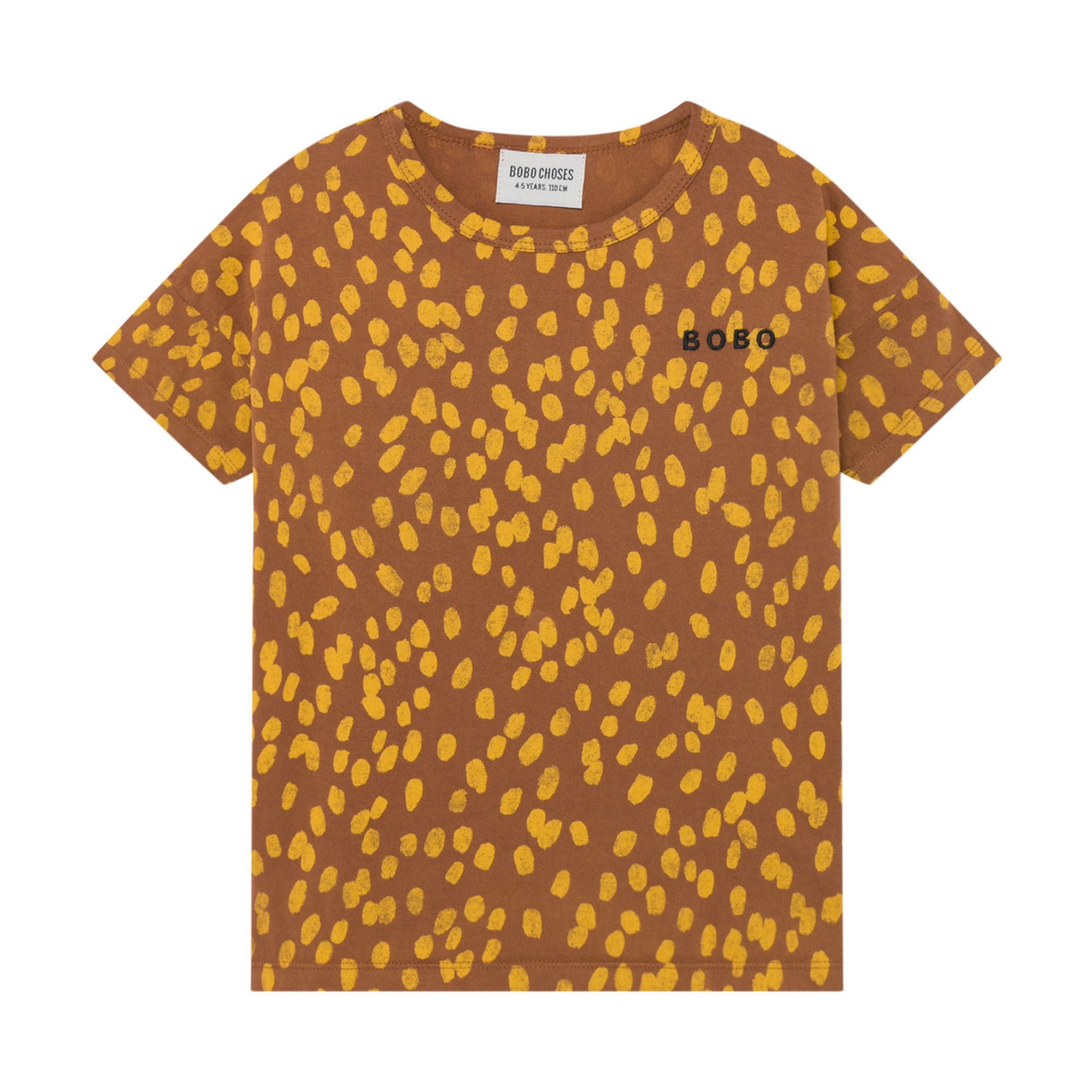 Bobo Choses - T-Shirt Pois Coton Bio - Fille - Marron