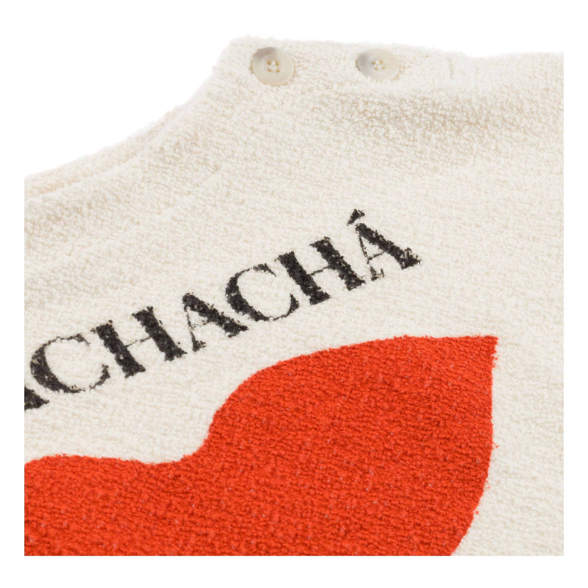 Camiseta Cropped Chachacha Algodón Bio Blanco Bobo Choses Moda Infantil