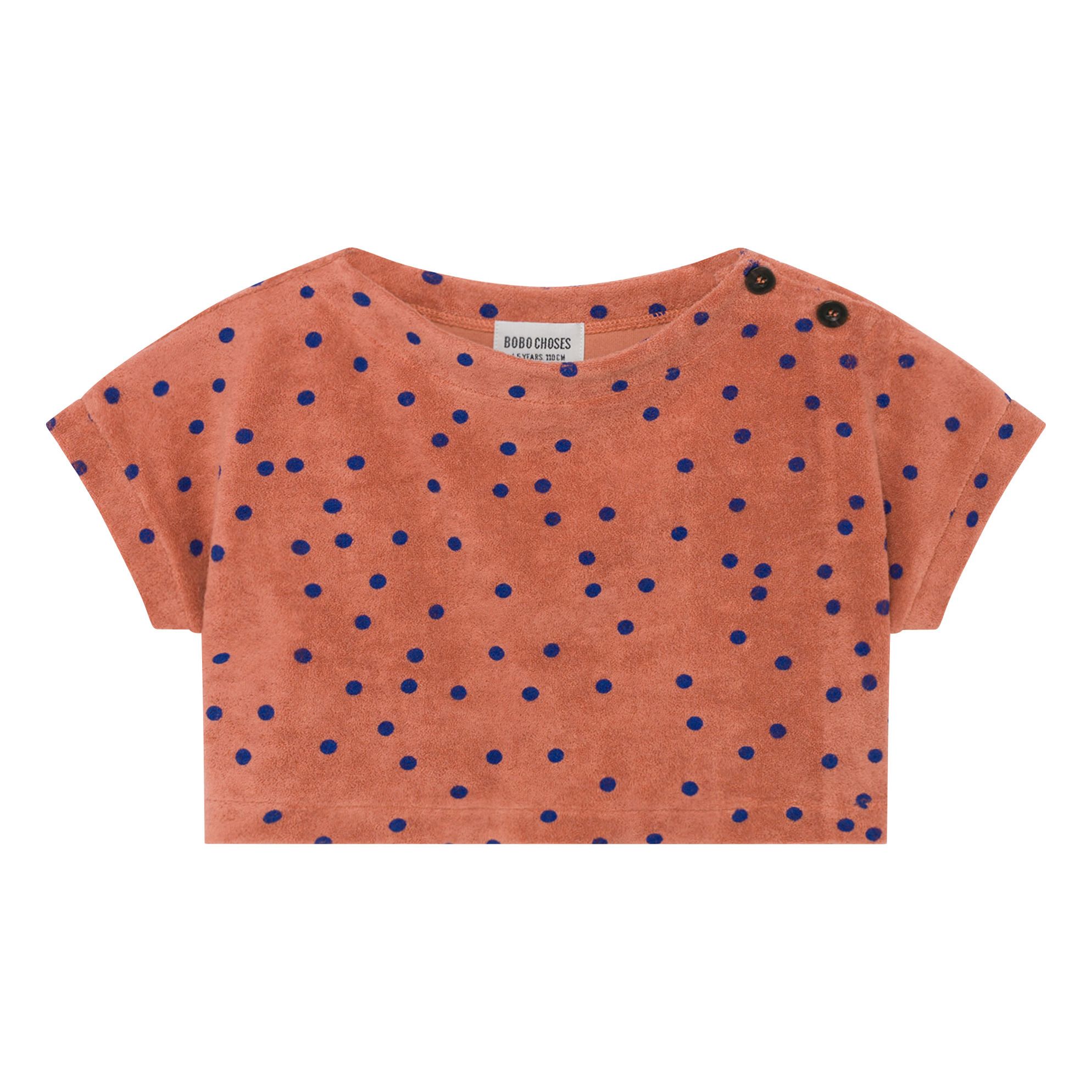 Bobo Choses - Sweat Cropped Eponge Coton Bio - Fille - Orange