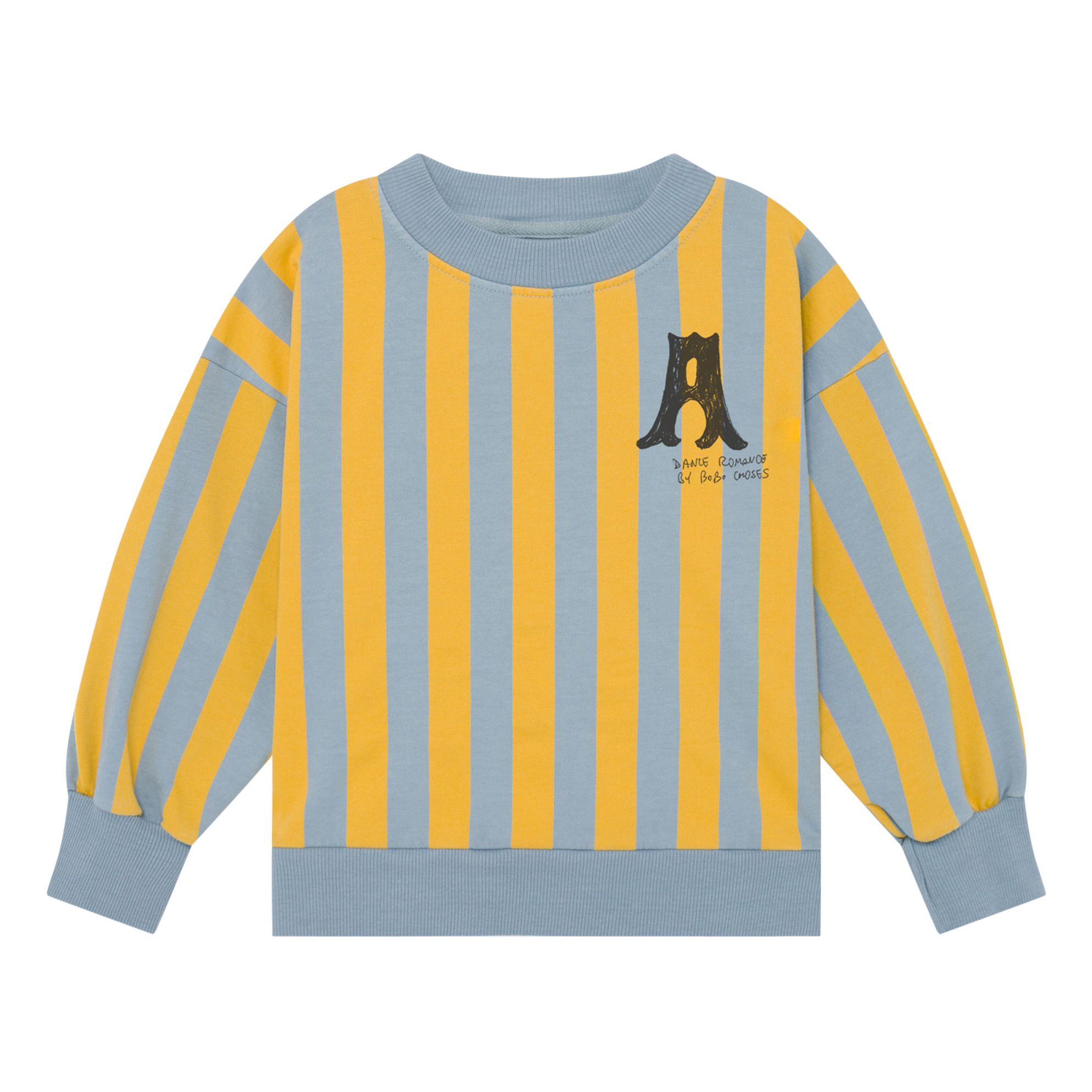 yellow striped sweatshirt