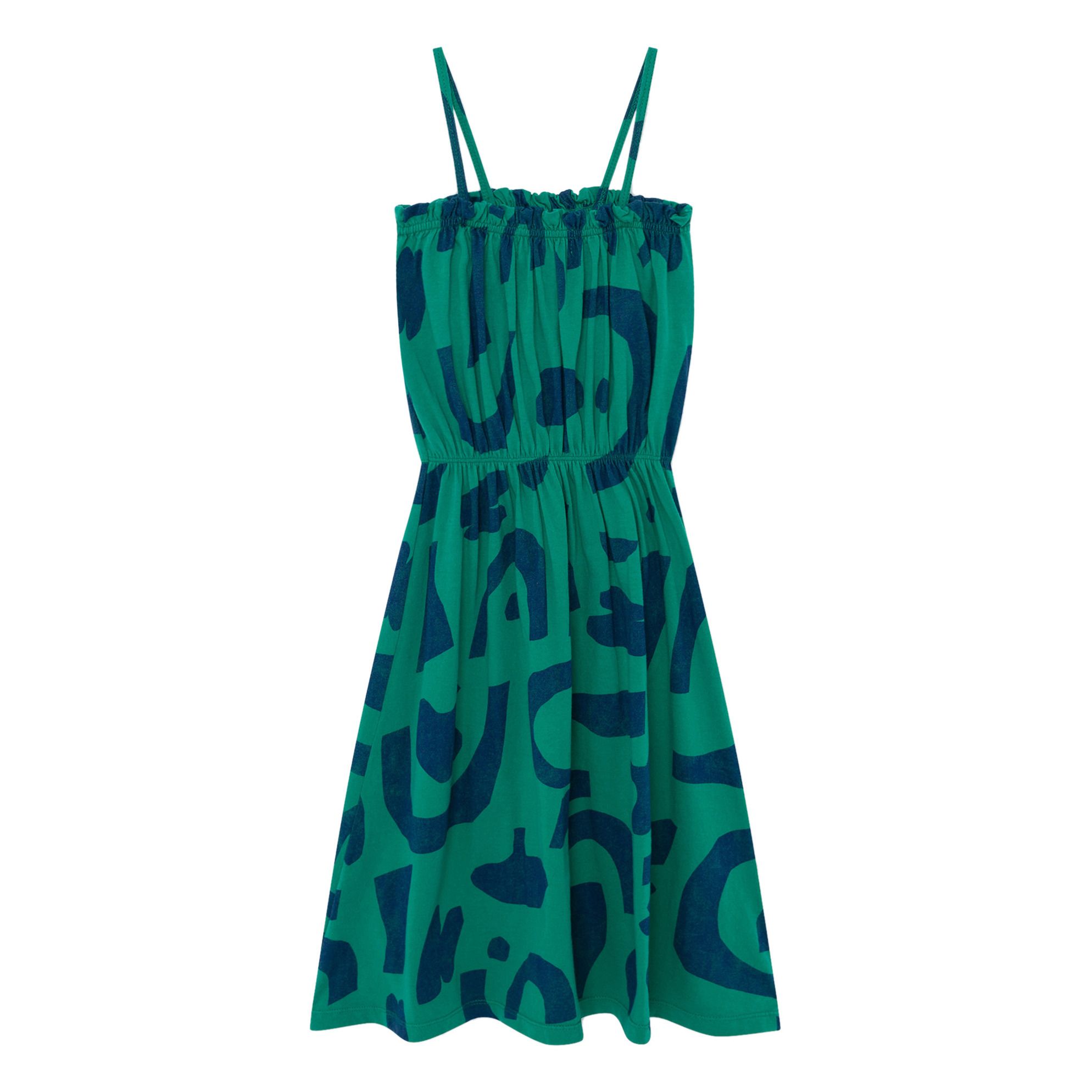 emerald green cotton dress