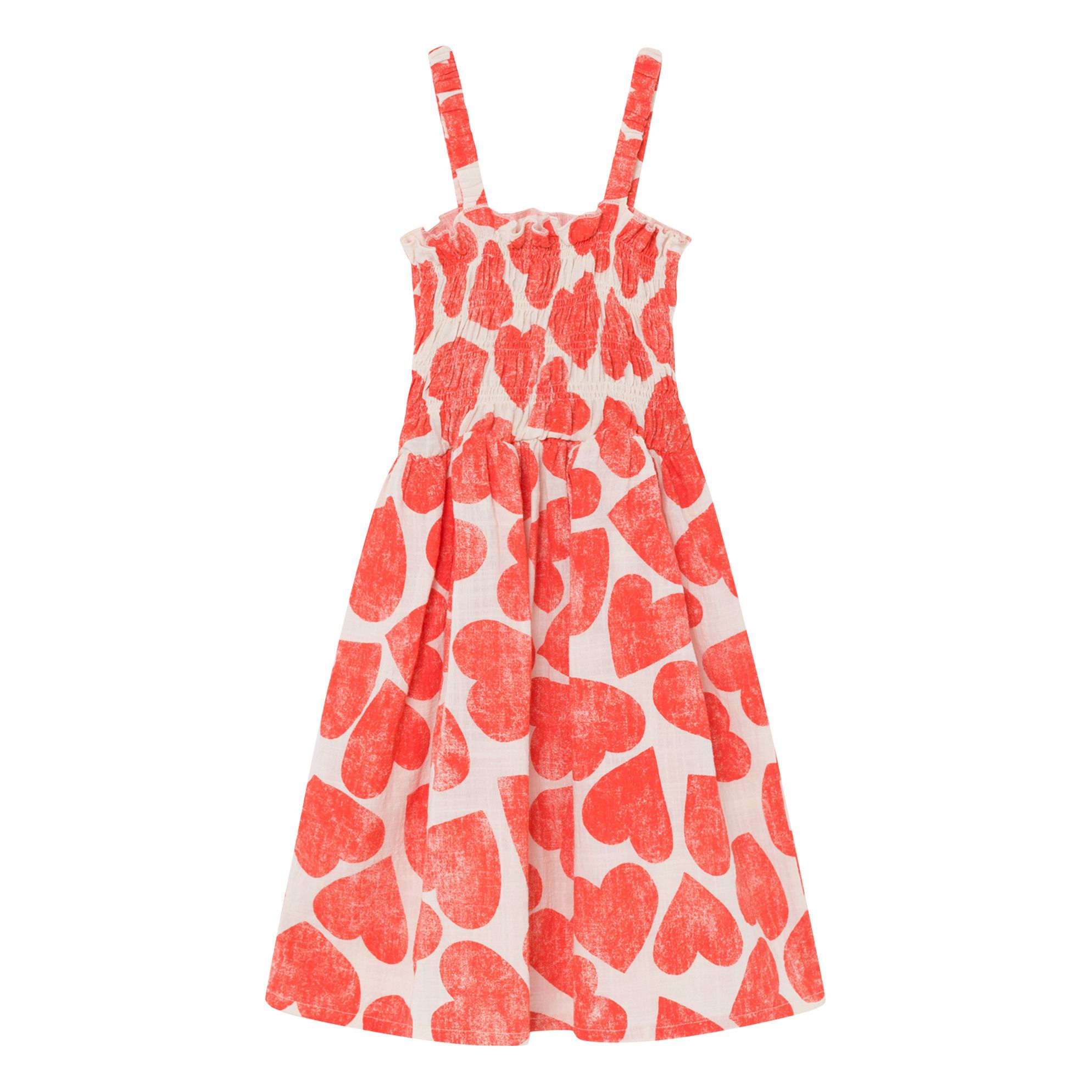 Bobo Choses - Robe Longue CÅ“urs - Fille - Blanc