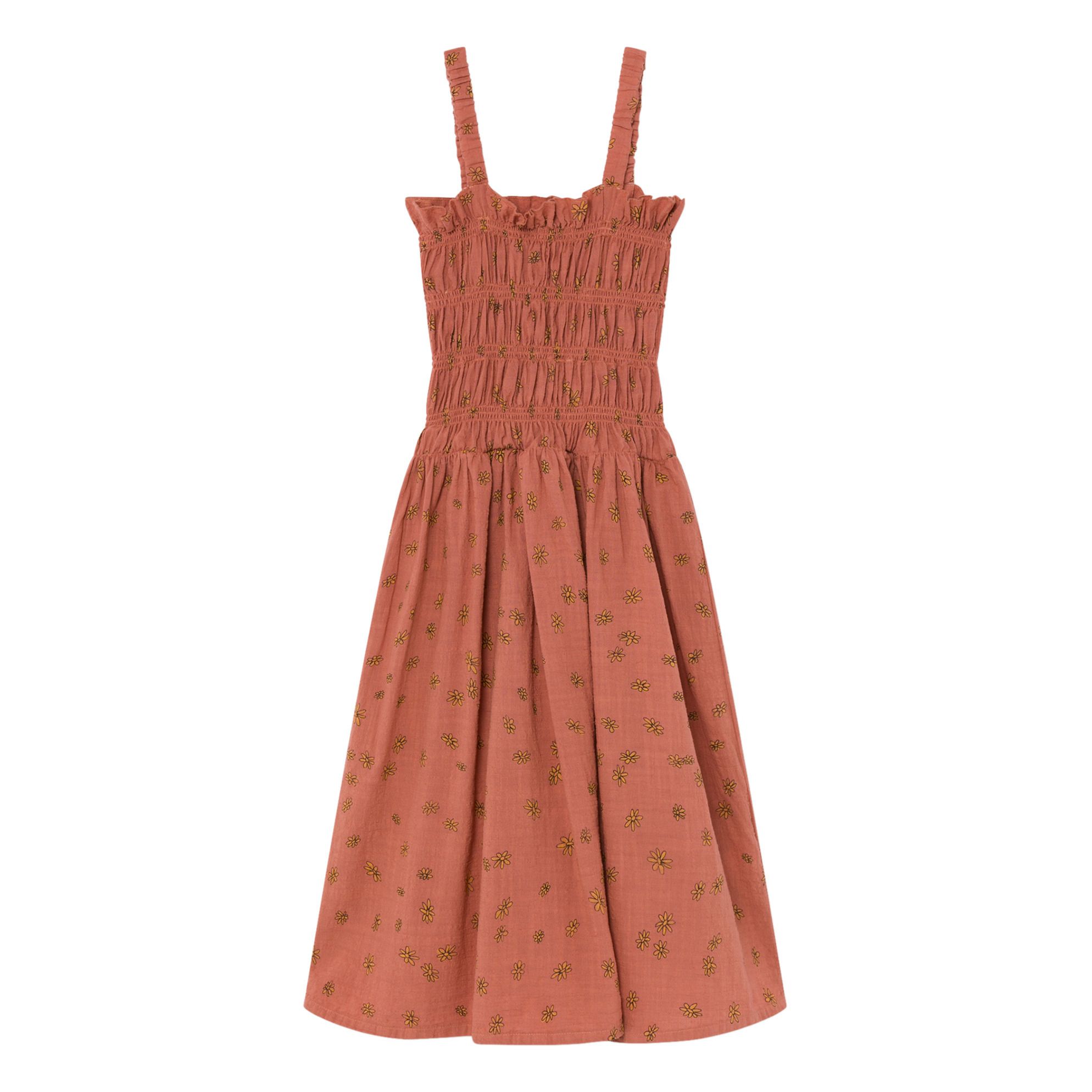 Bobo Choses - Robe Longue Smockée - Fille - Marron