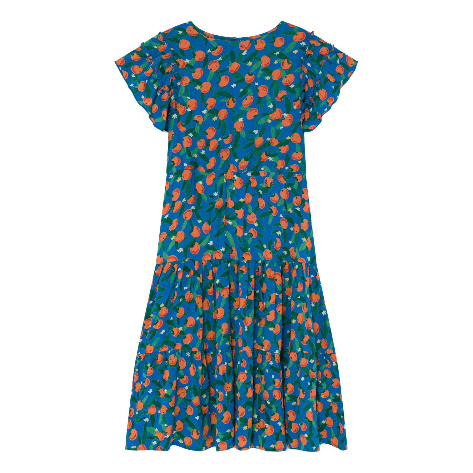 Bobo Choses - Robe Flamenco Fleurs - Fille - Bleu
