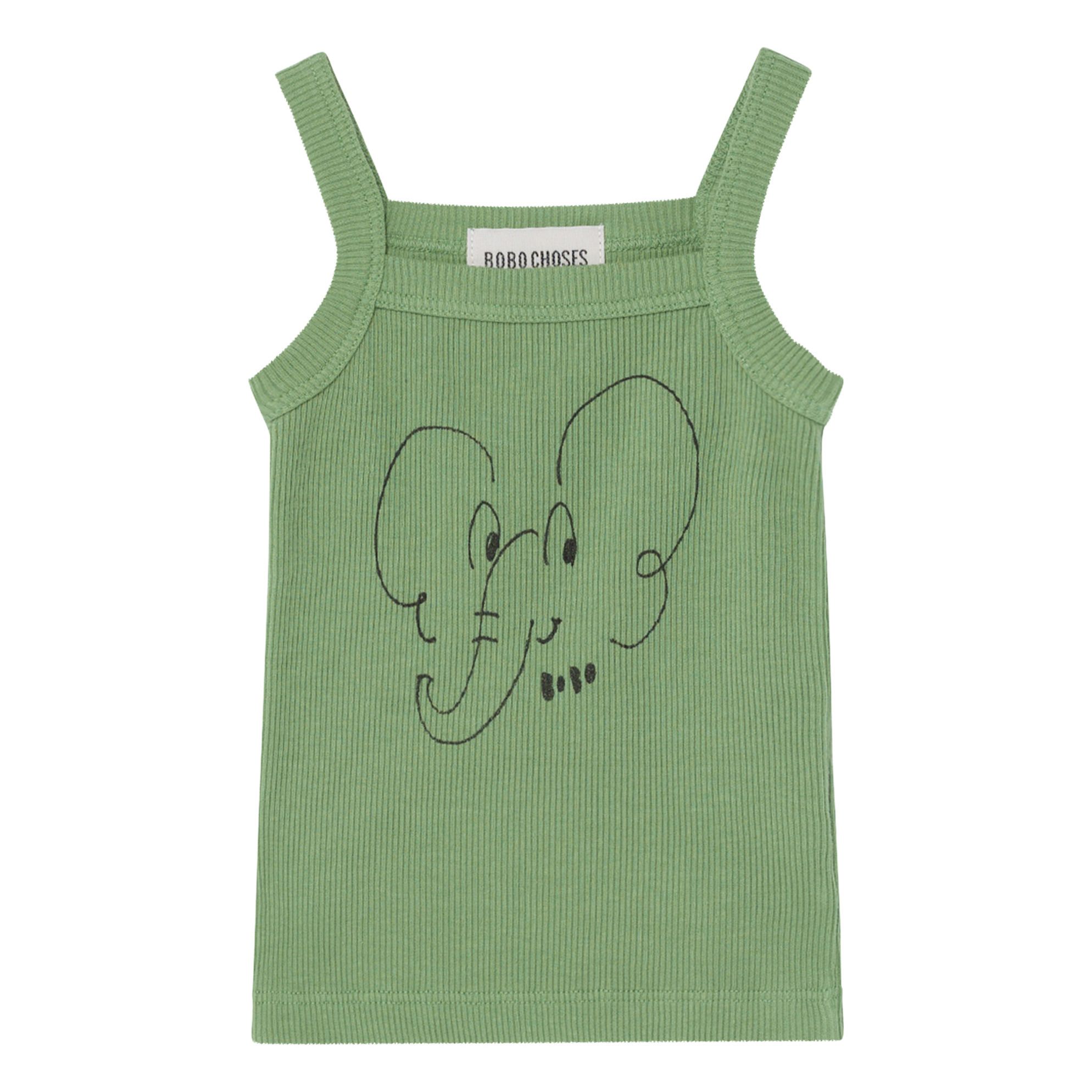 Bobo Choses - Débardeur Eléphant Baby Coton Bio - Fille - Vert