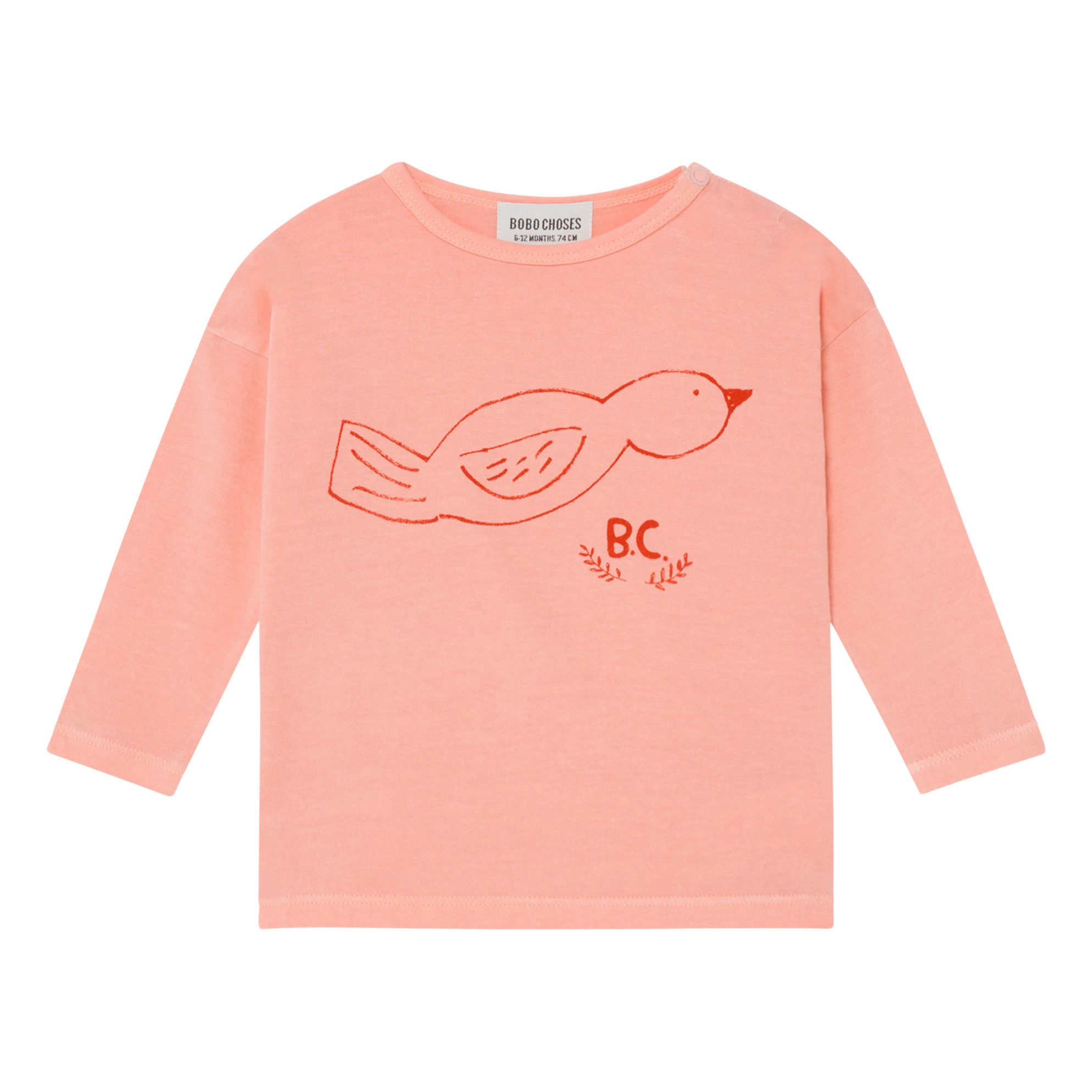 Bobo Choses - T-Shirt Oiseau Coton Bio - Fille - Rose