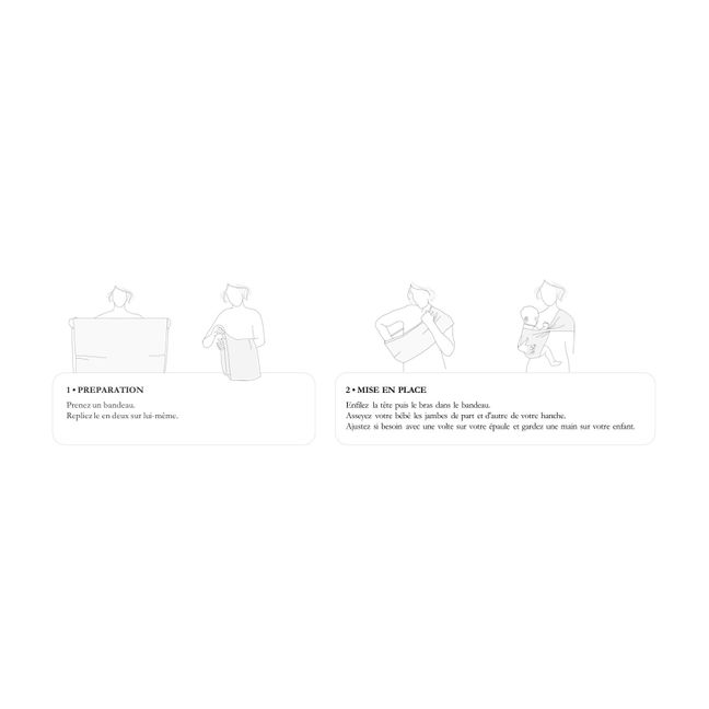 Linen Babytrage aus Bio-Baumwolle | Beige