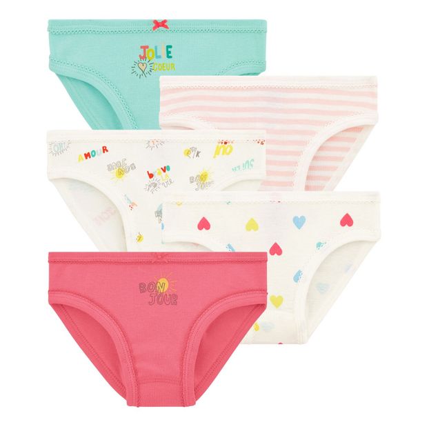 Petit Bateau M/ädchen Unterhose 5erPack