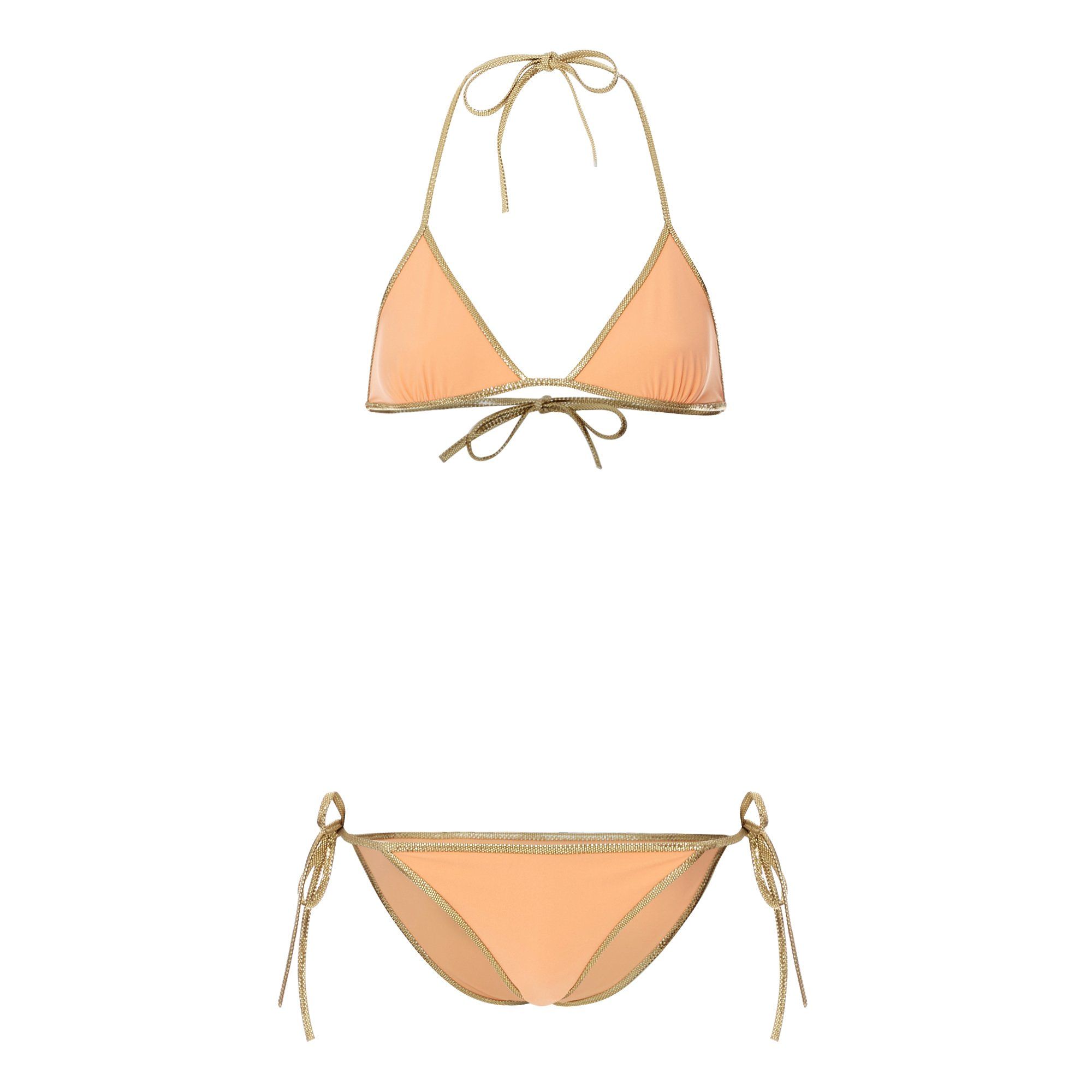 Tooshie - Bikini Triangle Réversible Hampton - Femme - Abricot - Jaune
