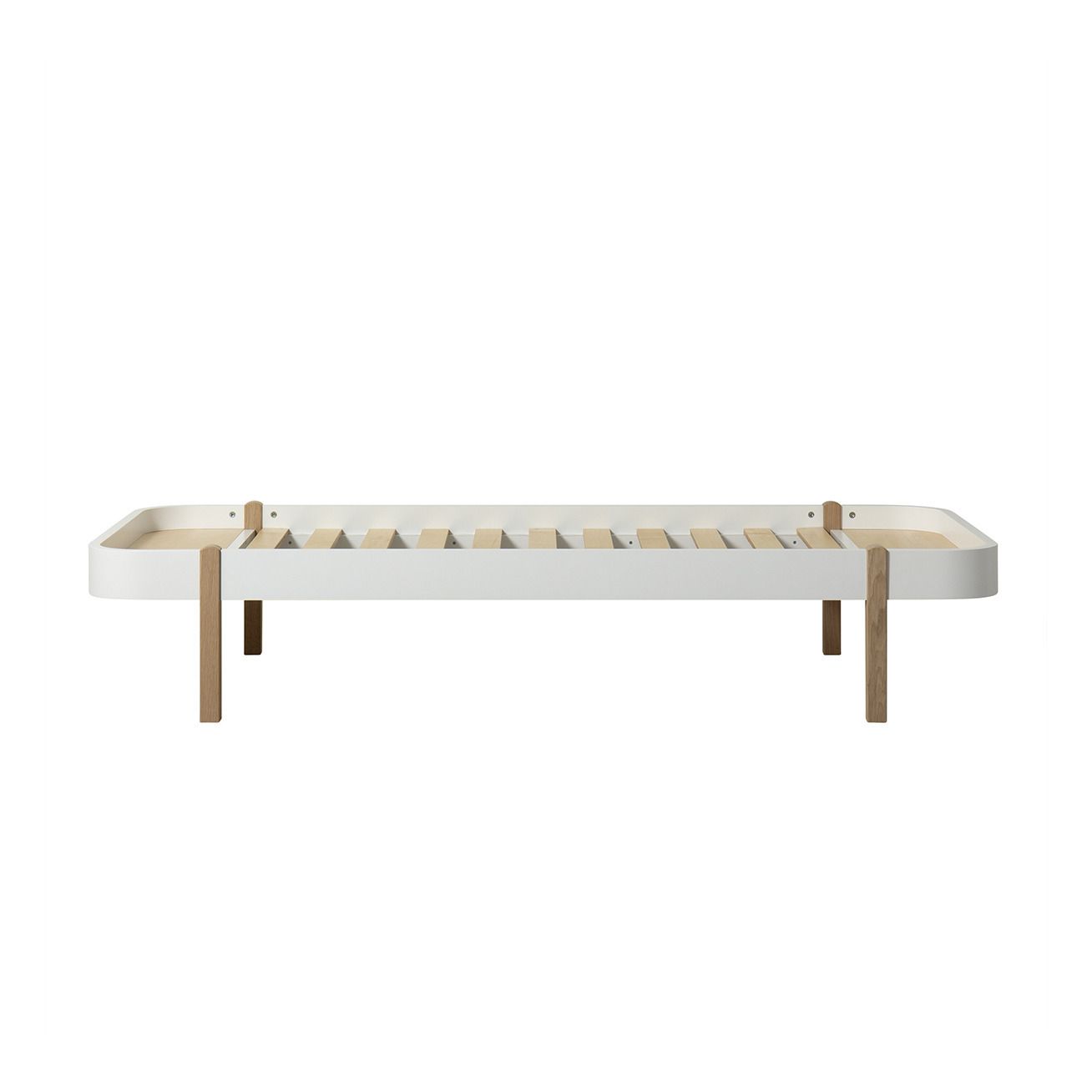 Oliver Furniture - Lit Wood Lounger 90x200 cm en chêne - Chêne
