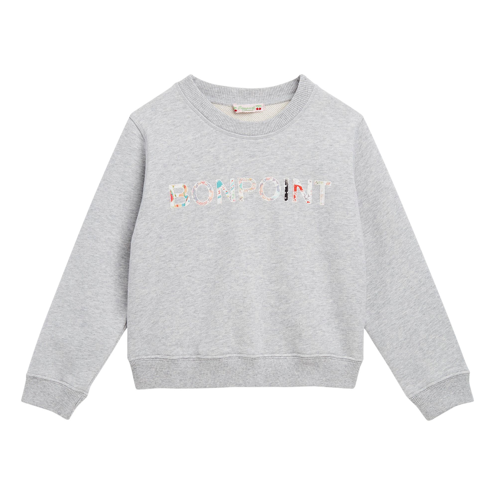 Bonpoint - Sweat Bonpoint Liberty - Fille - Gris chiné