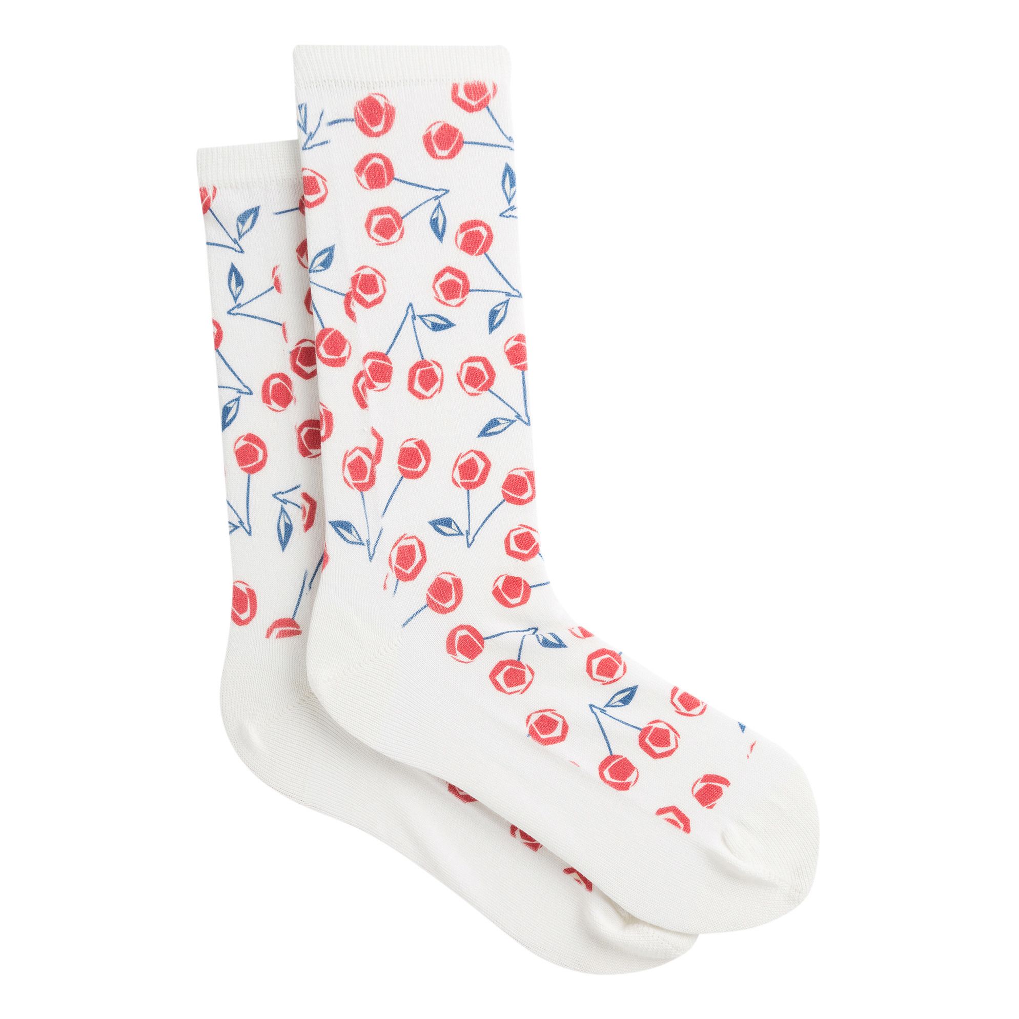 Bonpoint - Chaussettes Cerises - Fille - Ecru