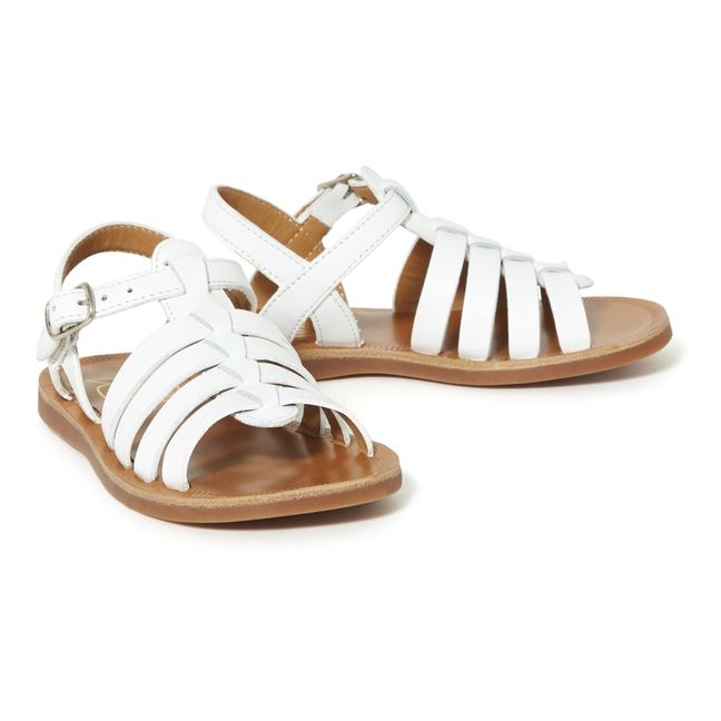 Sandales Plagette Strap | Blanc