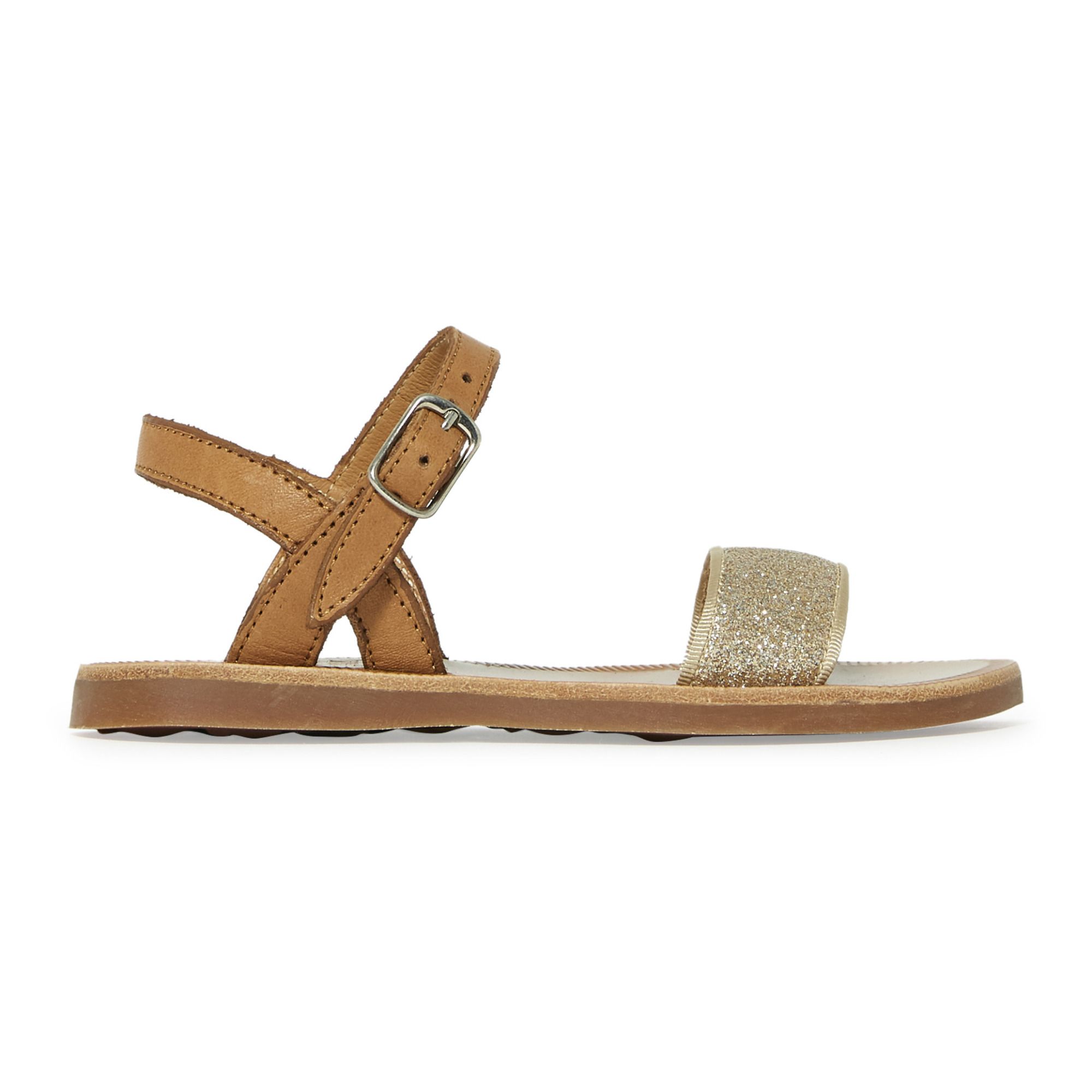 Pom d'Api - Sandales Plagette Buckle T - Fille - Camel