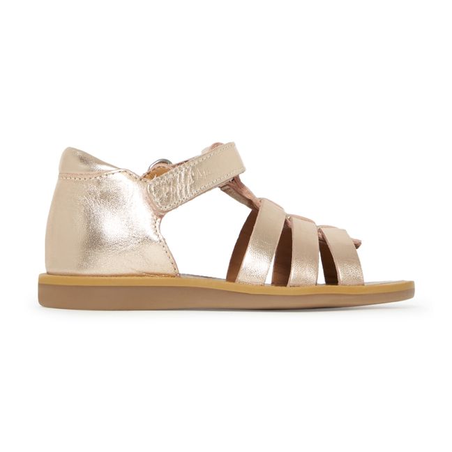 Sandalen Poppy Strap | Rotgold