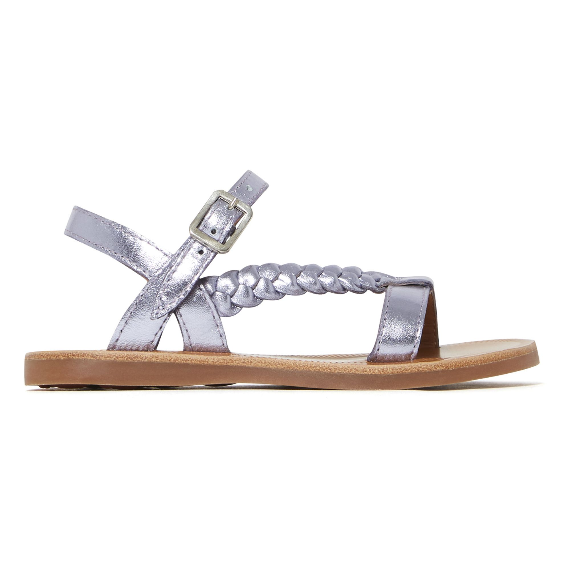 Pom d'Api - Sandales Plagette Antik - Fille - Violet