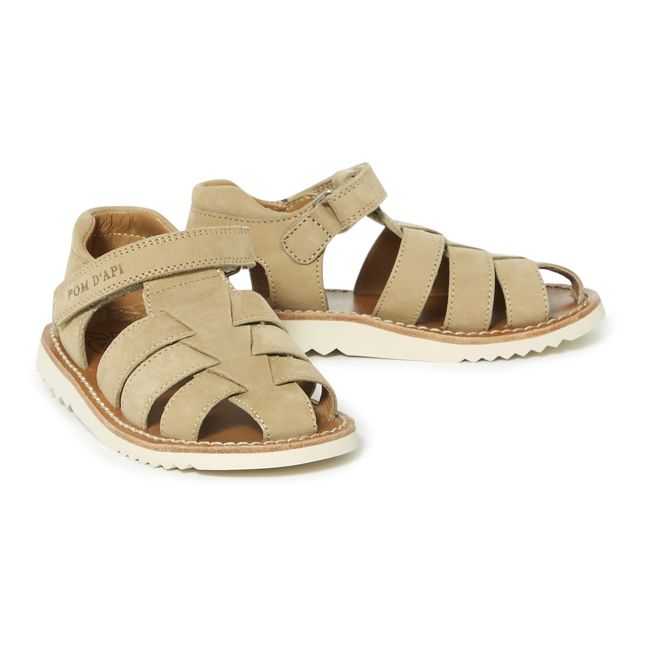 Nubuck Waff Papy Sandals | Sand