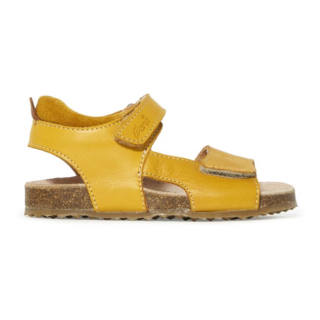 Sandales Scratchs | Jaune moutarde
