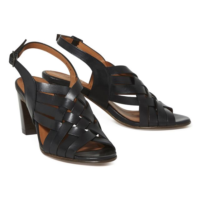 sandales cognac femme