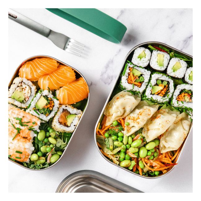 Lunch box inossidabile | Verde oliva