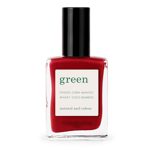 Green Nail Polish - 15ml | Red cherry