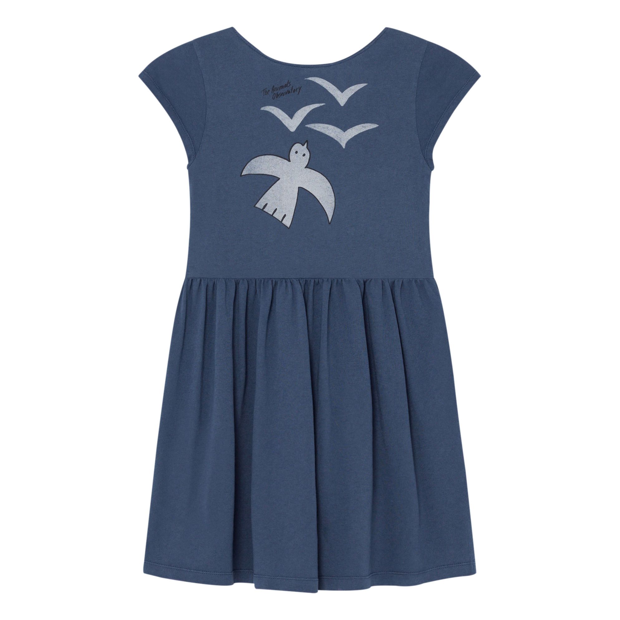 The Animals Observatory - Robe Jersey Oiseaux Butterfly - Fille - Bleu marine