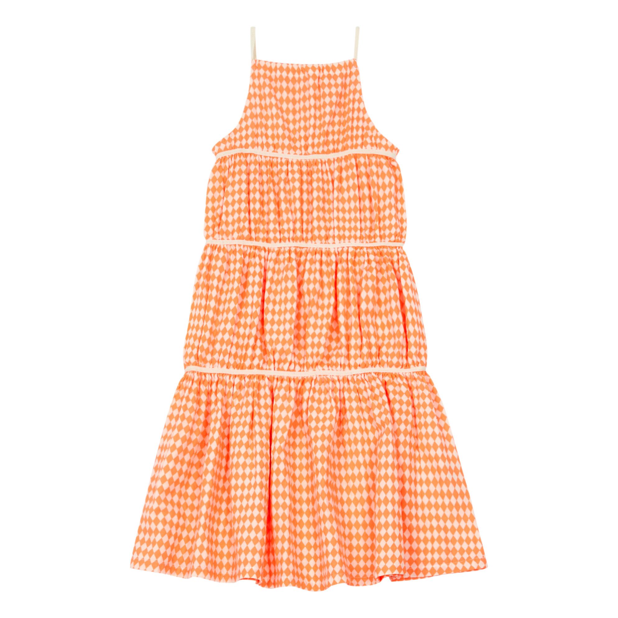 Little Creative Factory - Robe Longue Bain de Soleil Diamand - Fille - Orange