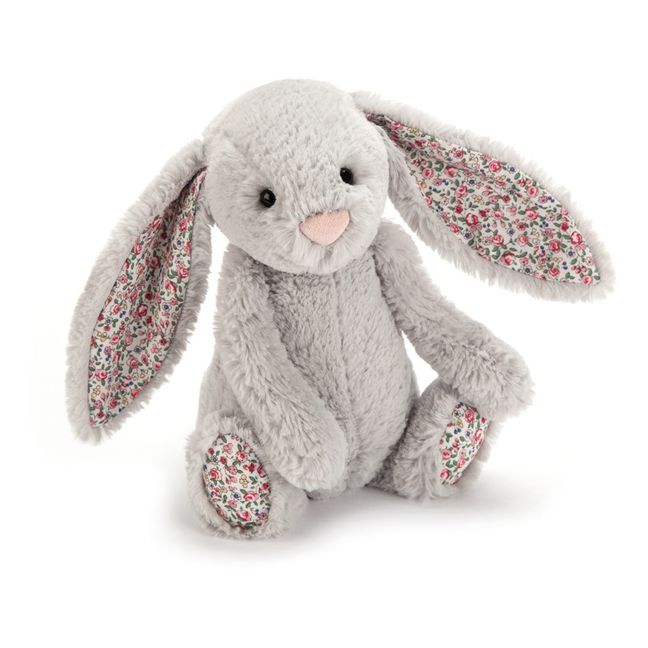 Blossom Liberty Rabbit Stuffed Animal Grey