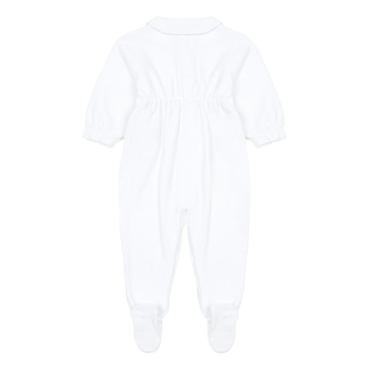 Velvet Terry Cloth Pyajama | White- Product image n°2