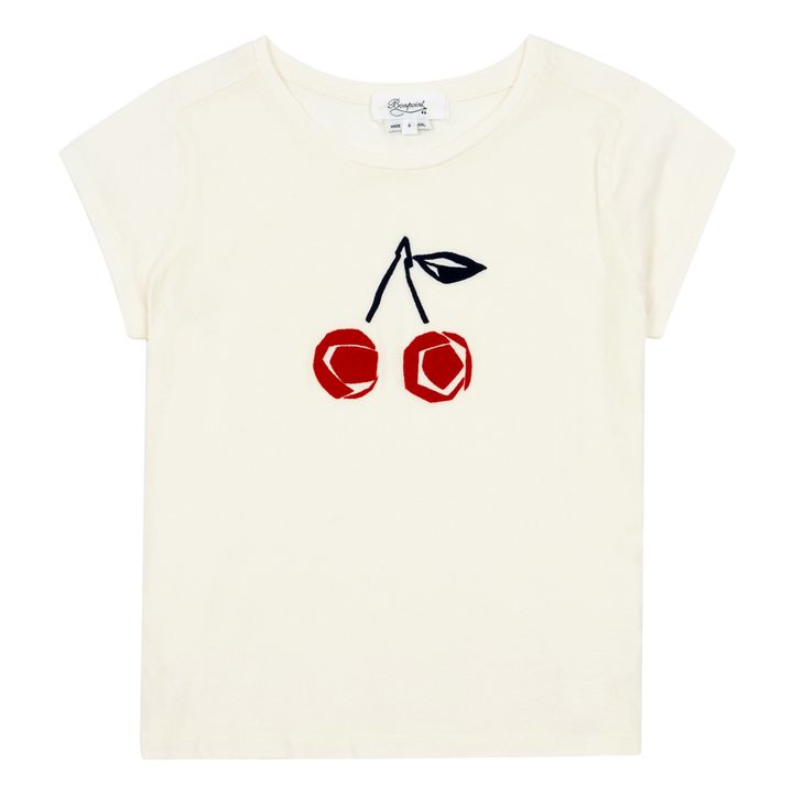 Cherry T-shirt Ecru Bonpoint Fashion Children