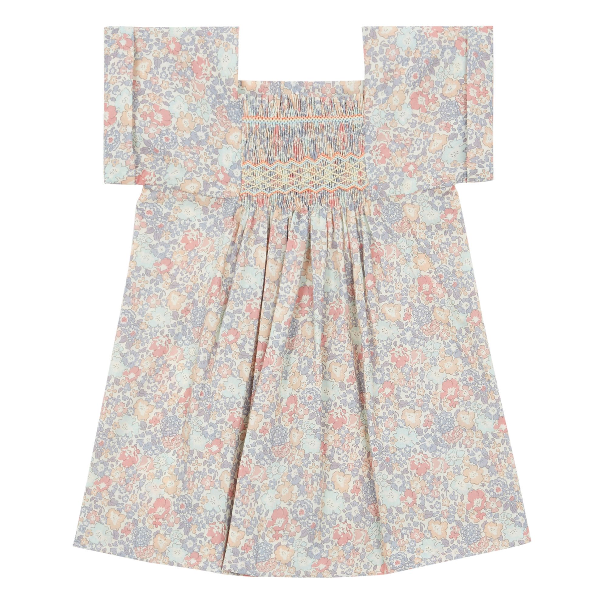 Bonpoint - Robe Liberty Pais - Fille - Parme