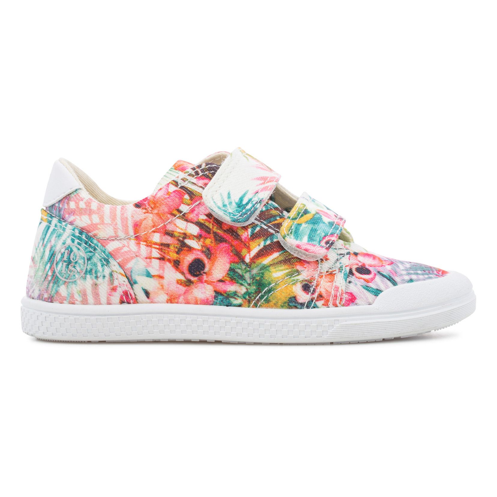 Ten IS - Baskets Scratchs Fit V2 Print Coton Bio - Fille - Rose