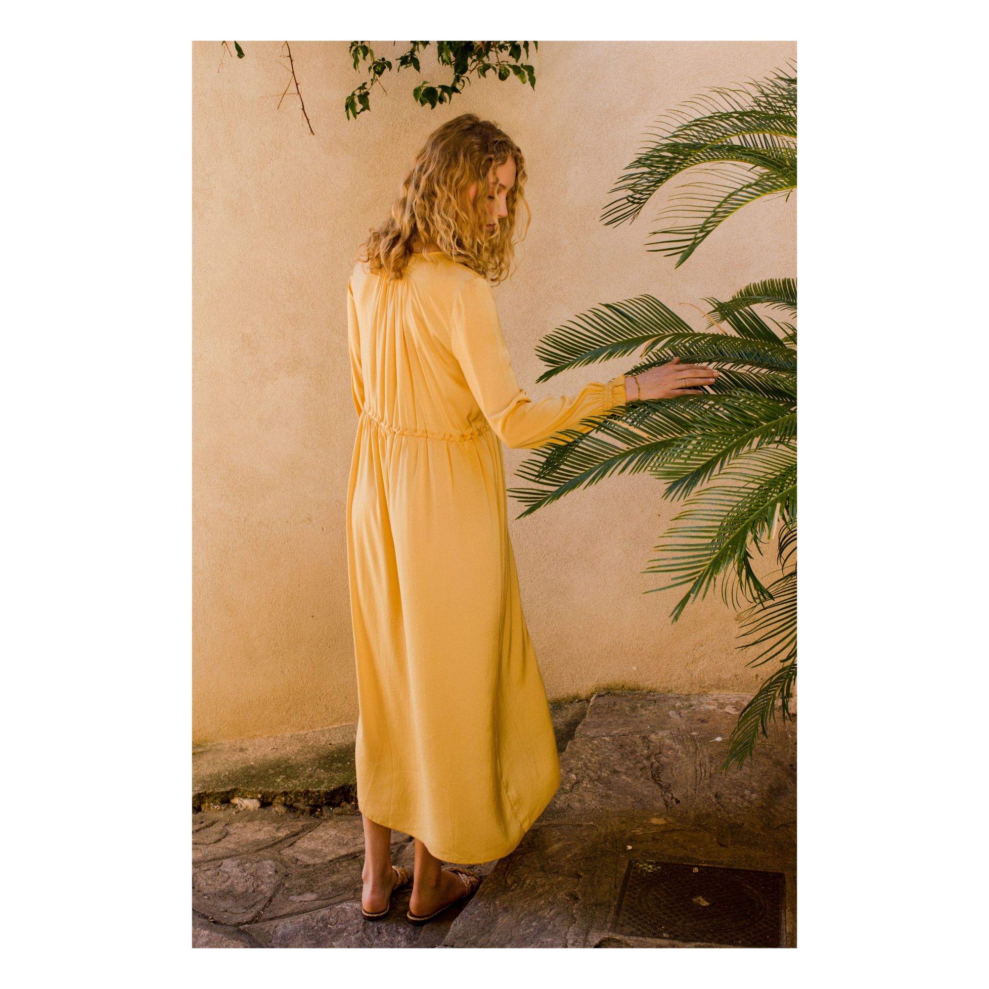 Chally dress -Women's Collection- Yellow Louise Misha Fashion