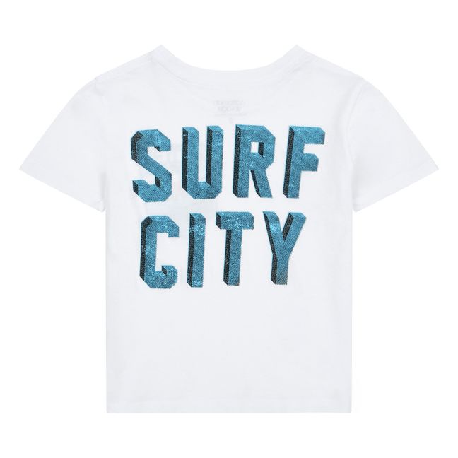 T-Shirt Surf City | Bianco