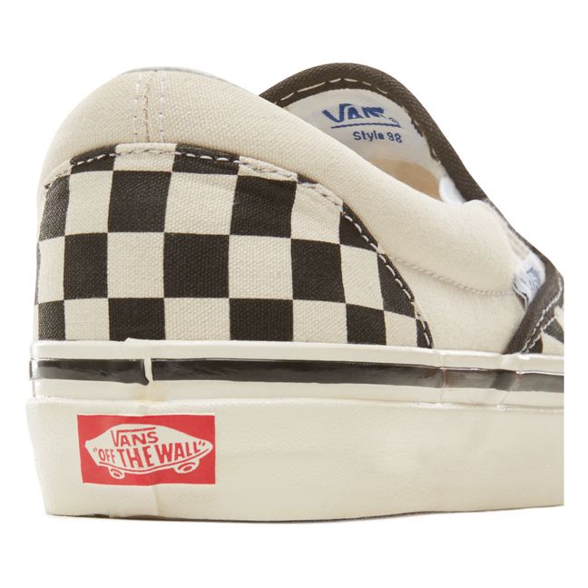Checkerboard Classic Slip-Ons 98 DX Sneakers | Black