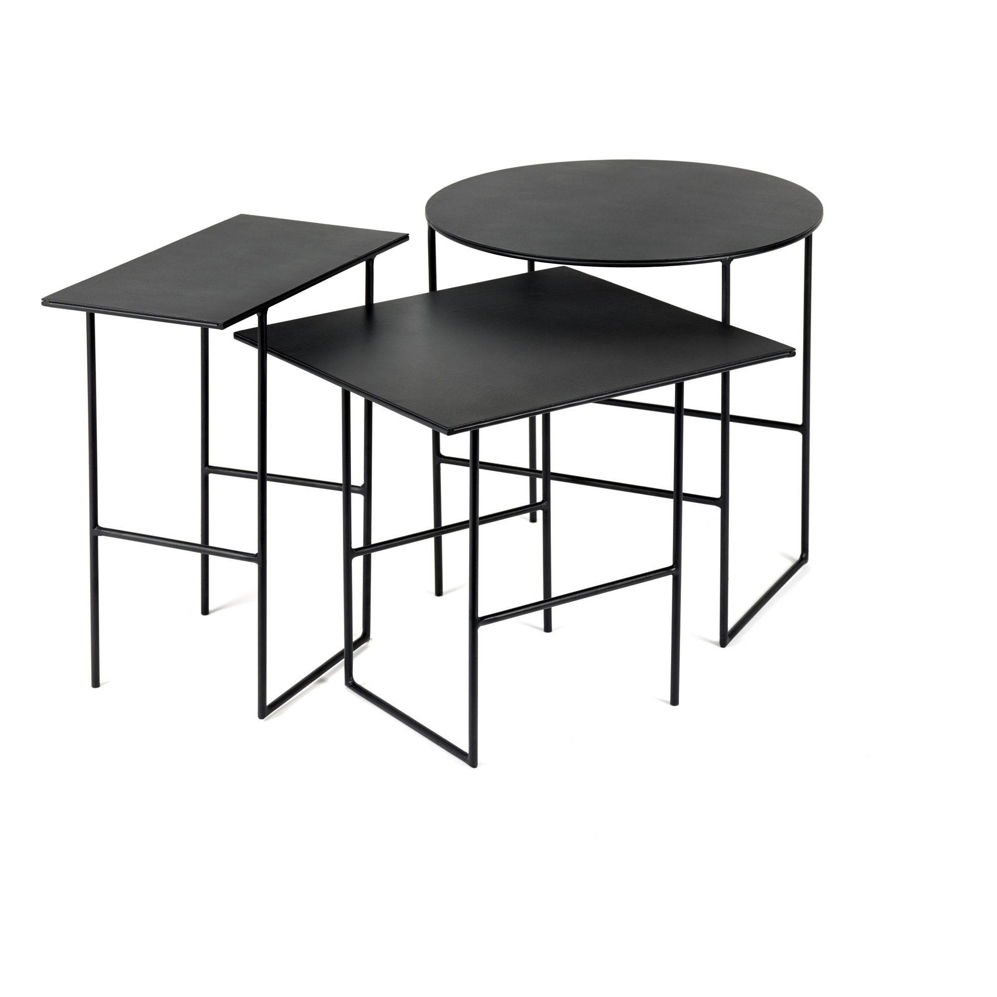 Cico Circular End Table Black Serax Design Adult