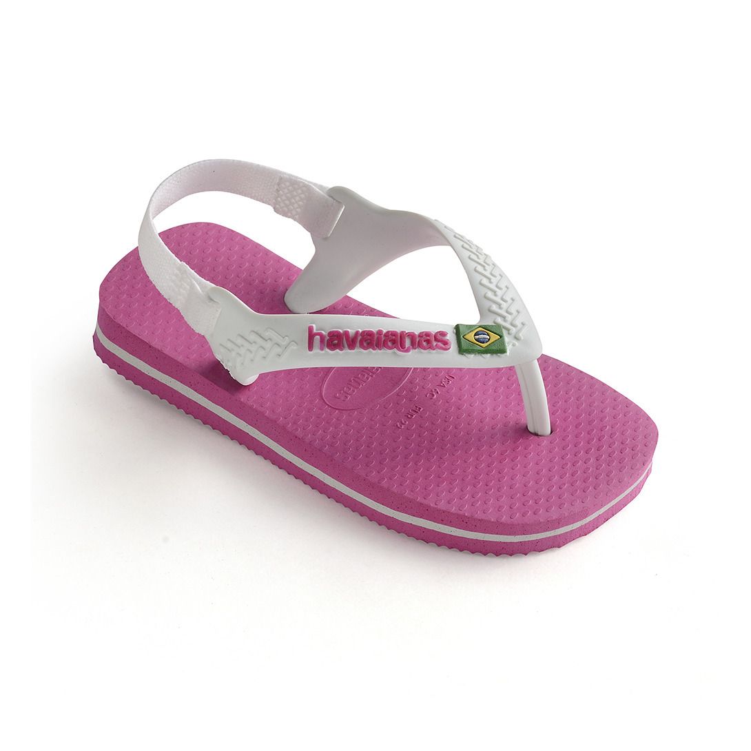 baby pink flip flops