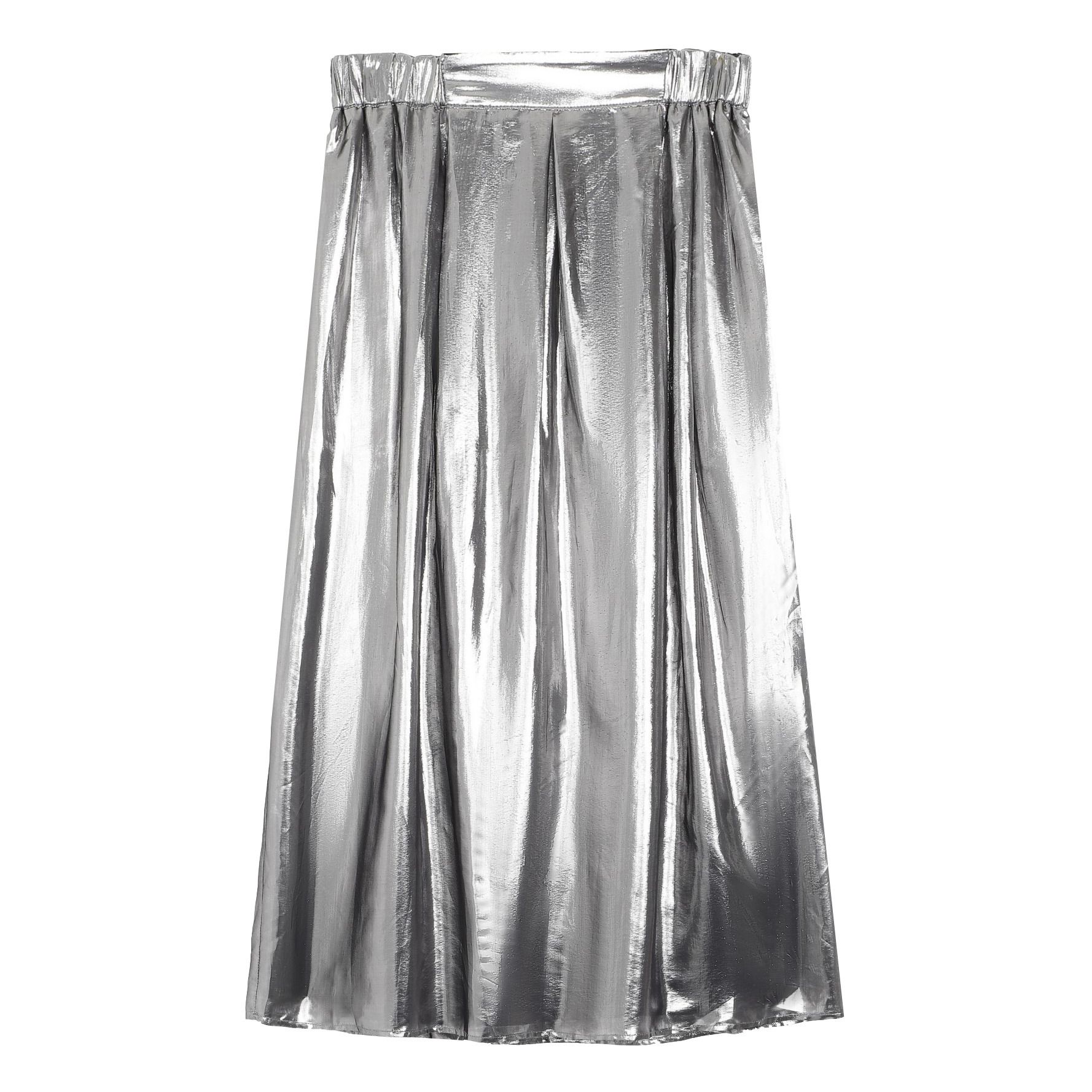 Silver sale lame skirt