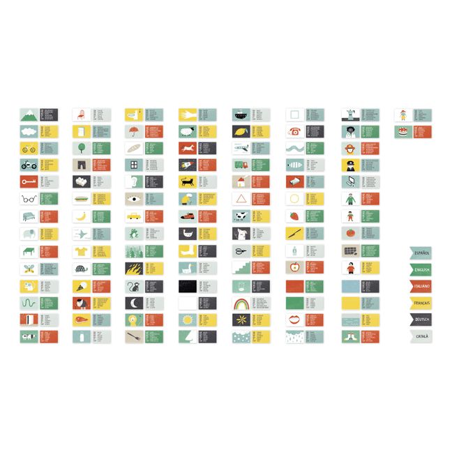 Jeu d'apprentissage de 6 langues