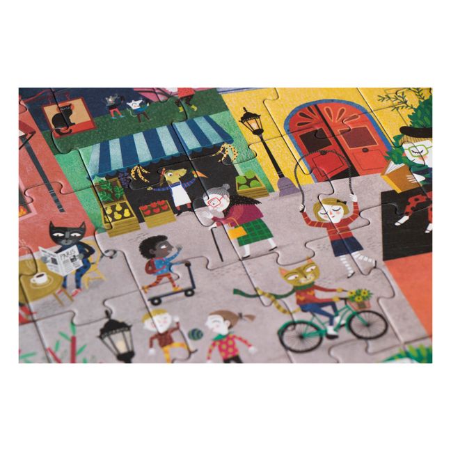 Doppelseitiges Puzzle Tag und Nacht Paris