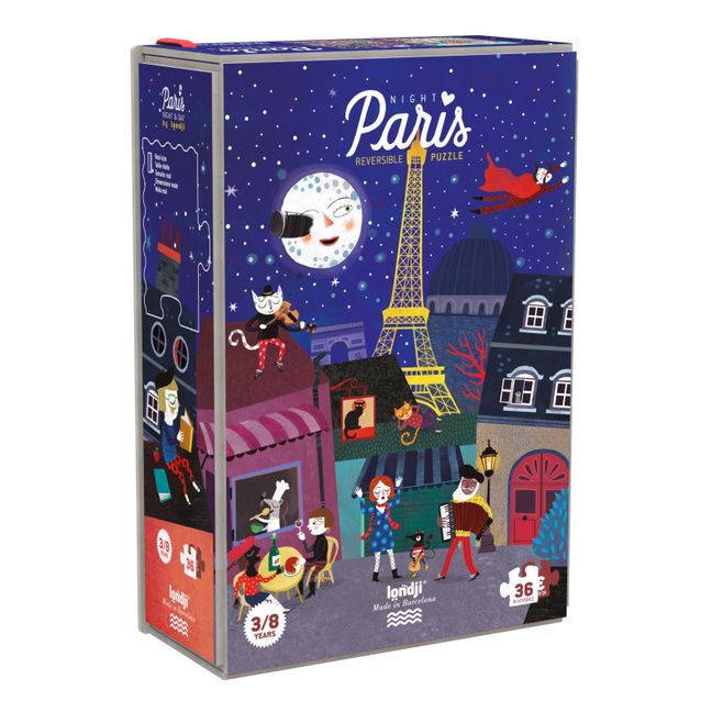 Doppelseitiges Puzzle Tag und Nacht Paris