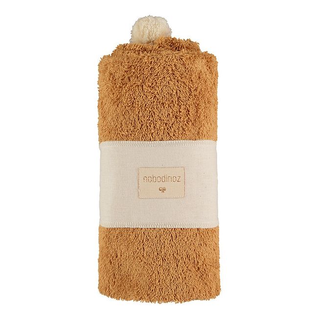 Mantella da bagno So Cute in cotone bio | Caramello