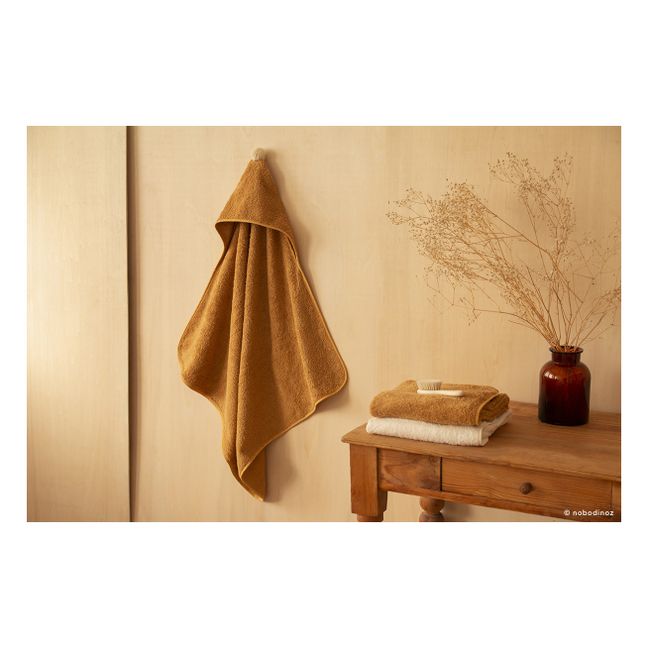 Mantella da bagno So Cute in cotone bio | Caramello