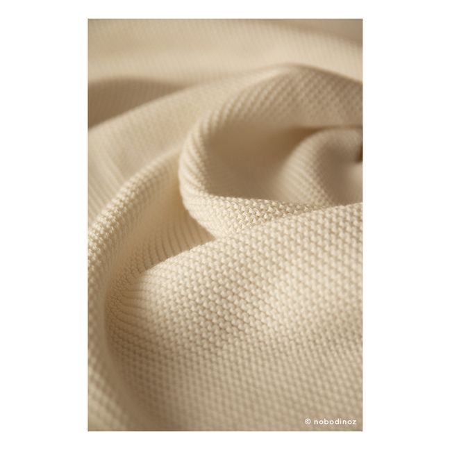 So Natural organic cotton knitted cushion Natural